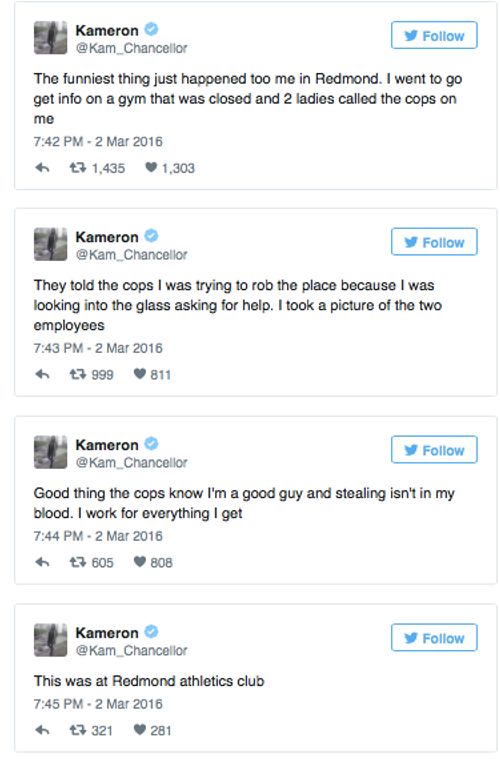 kam chancellor tweets - News with Attitude