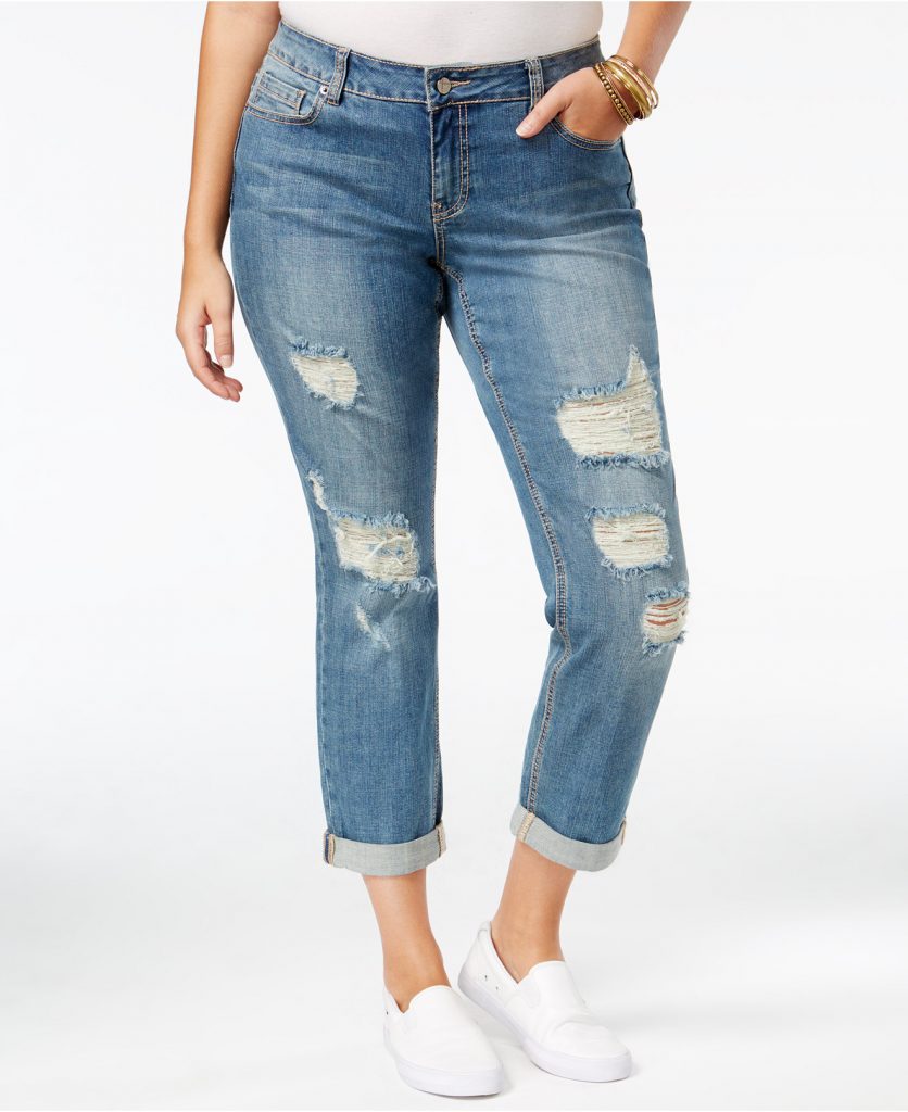plus size Distressed jeans - News with Attitude