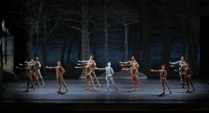 Houston Ballet Principal Chun Wai Chan as Siegrfried with Artists of Houston Ballet in Stanton Welch’s Swan Lake.Photo by Tim Rummelhoff (2018)